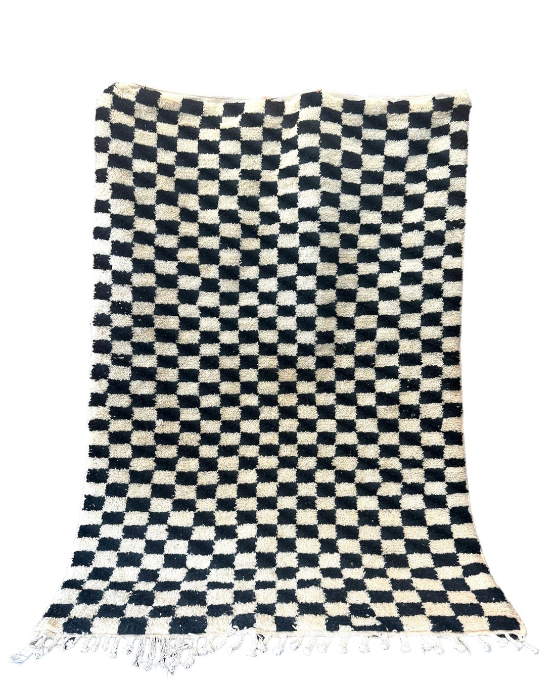 Checkered - Azilal Black & White Moroccan Rug