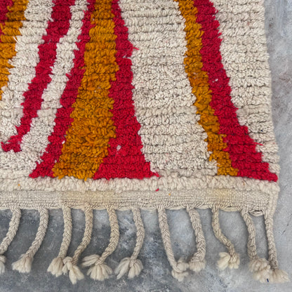 Fire Mountains &amp; River - Boujad Natural Moroccan Runner Rug