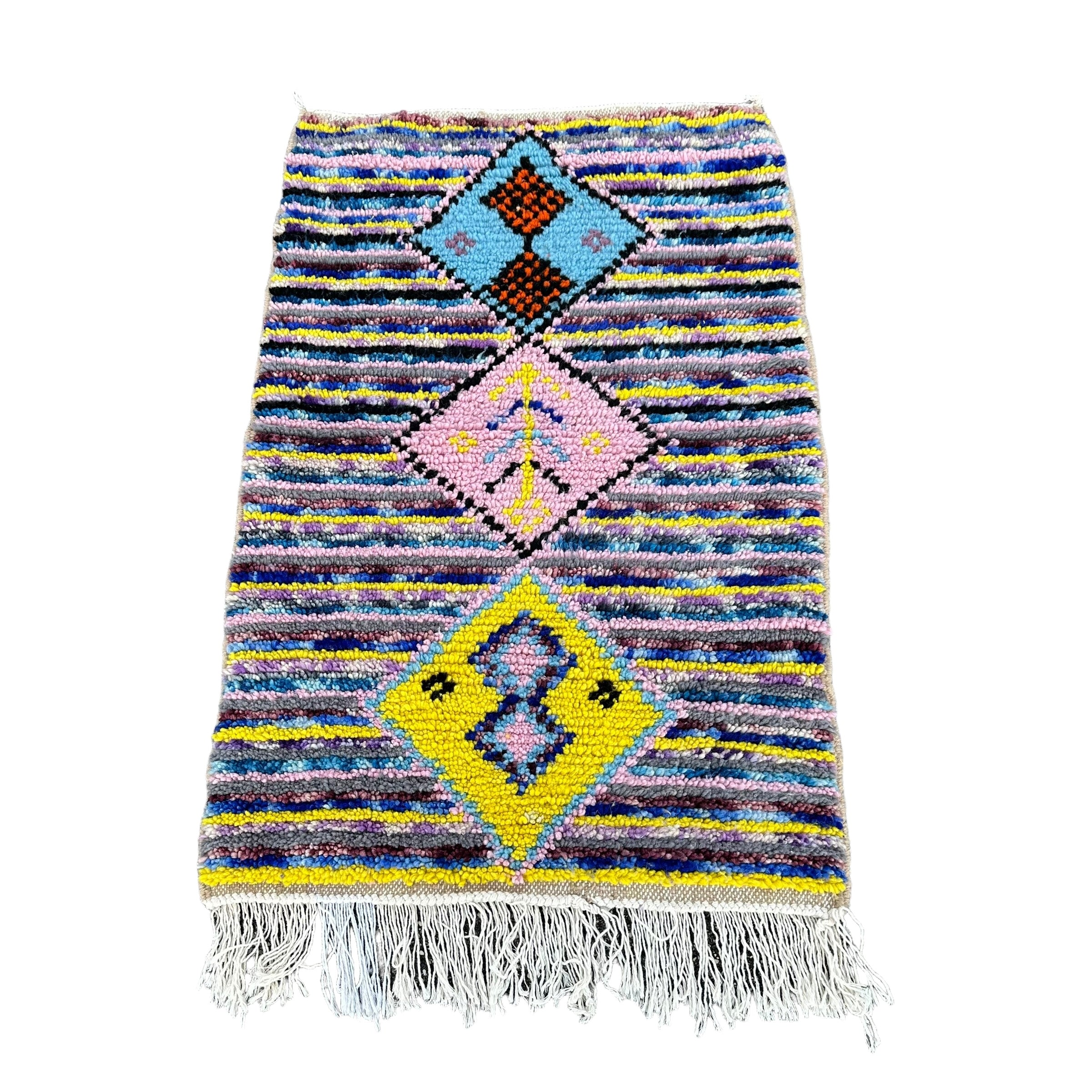 Triple Diamond - Azilal Colourful Moroccan Rug