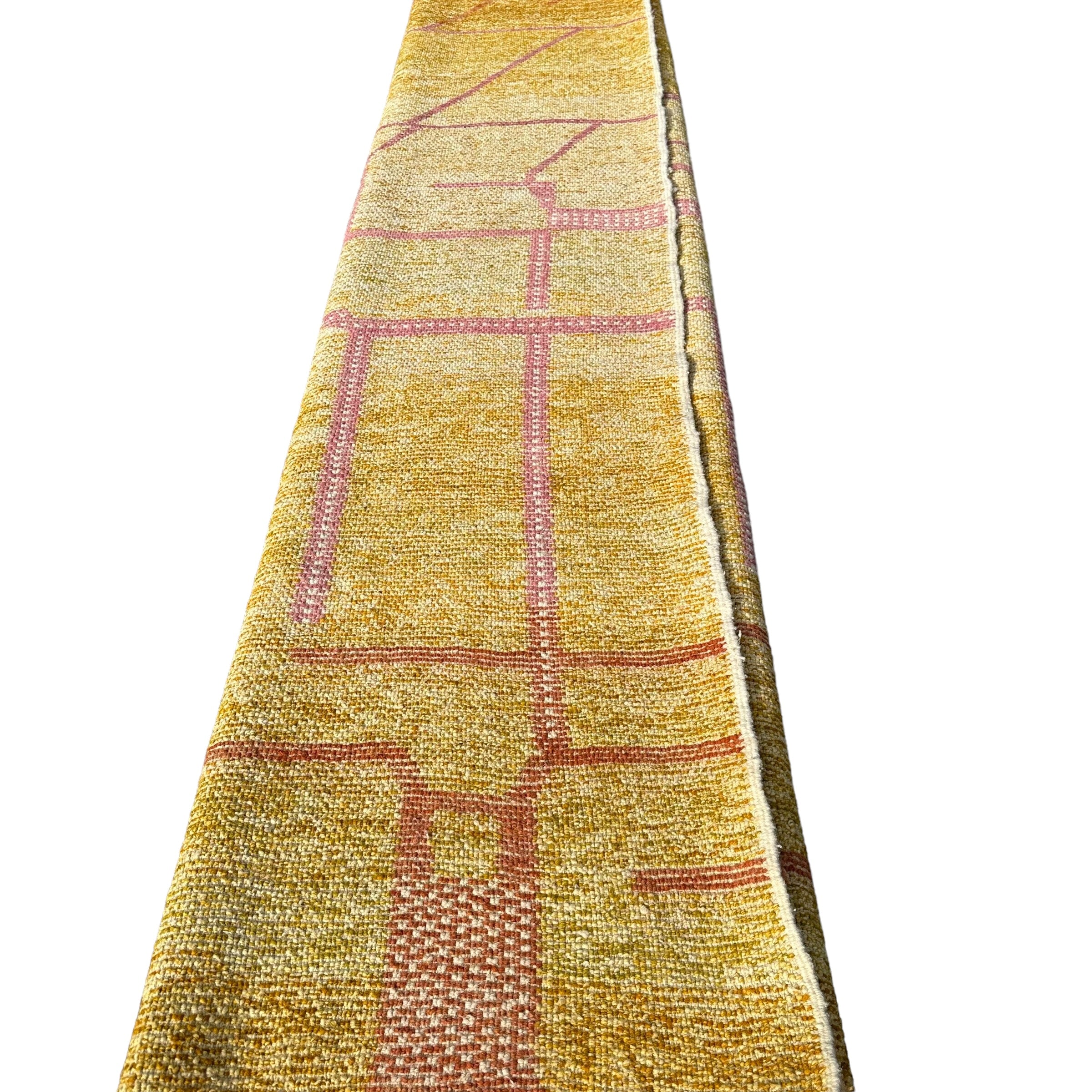 Golden Pink Ladders - Beni Ourain Premium Moroccan Rug