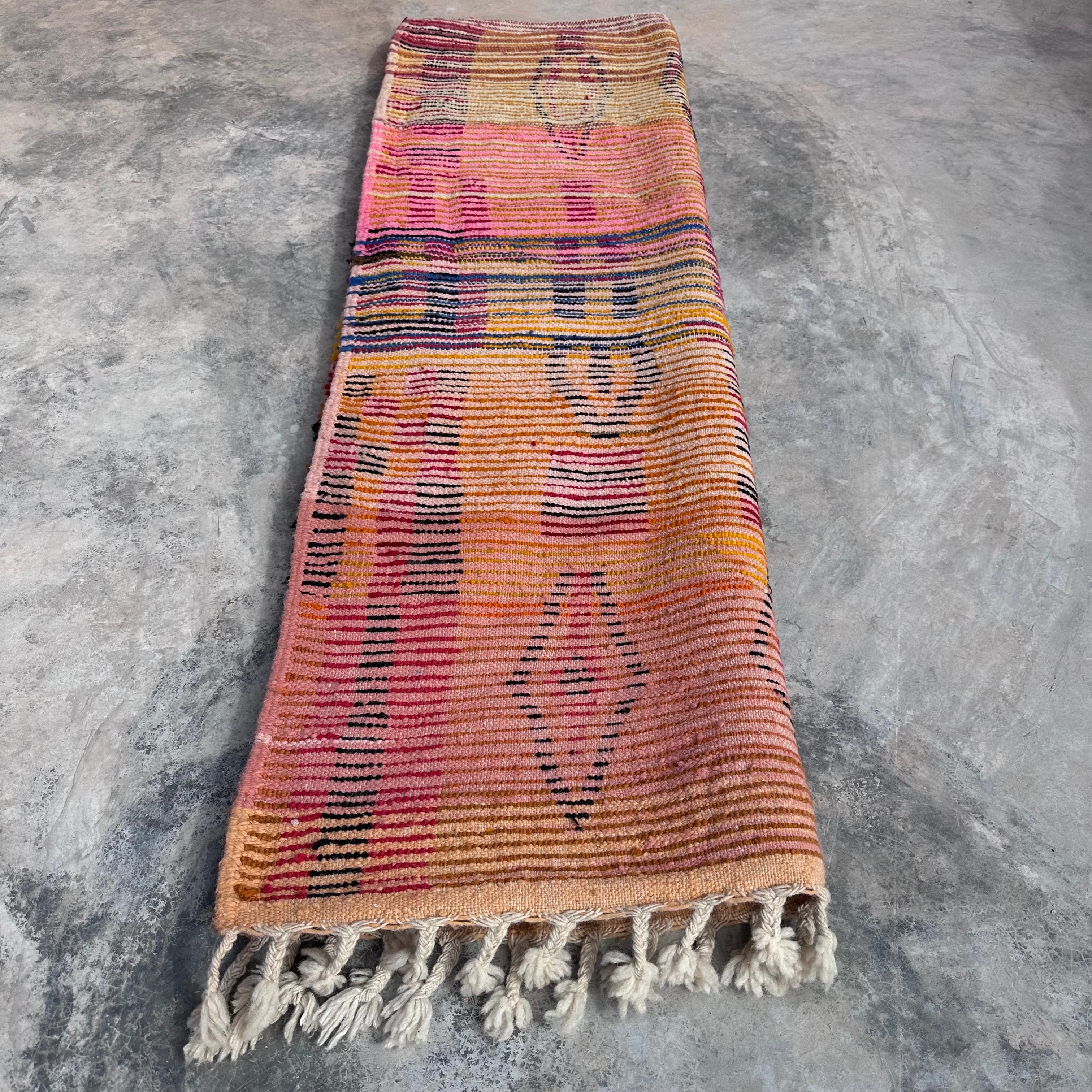 Retro Fire - Boujad Natural Moroccan Rug