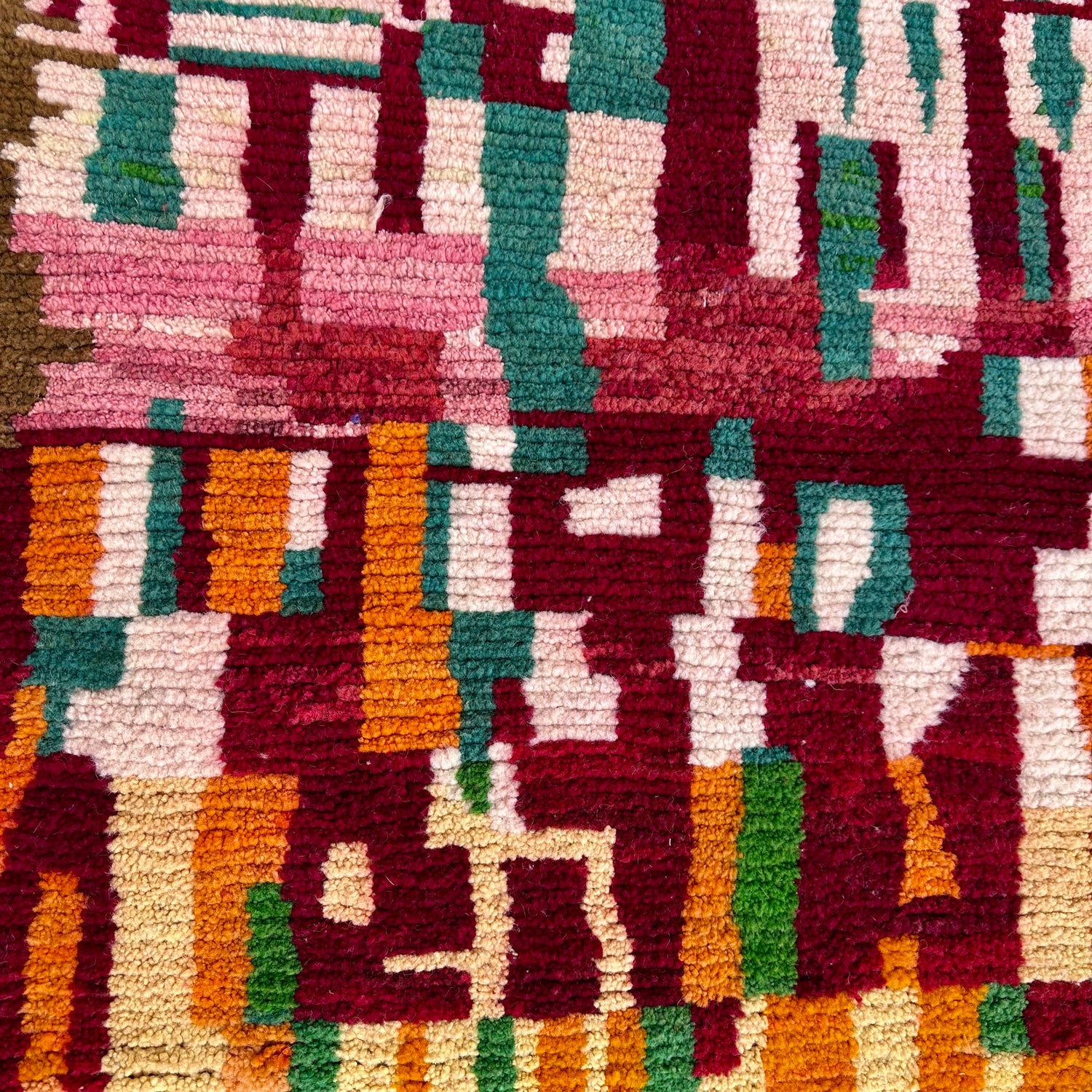 Mauve City Streets - Boujad Natural Moroccan Rug