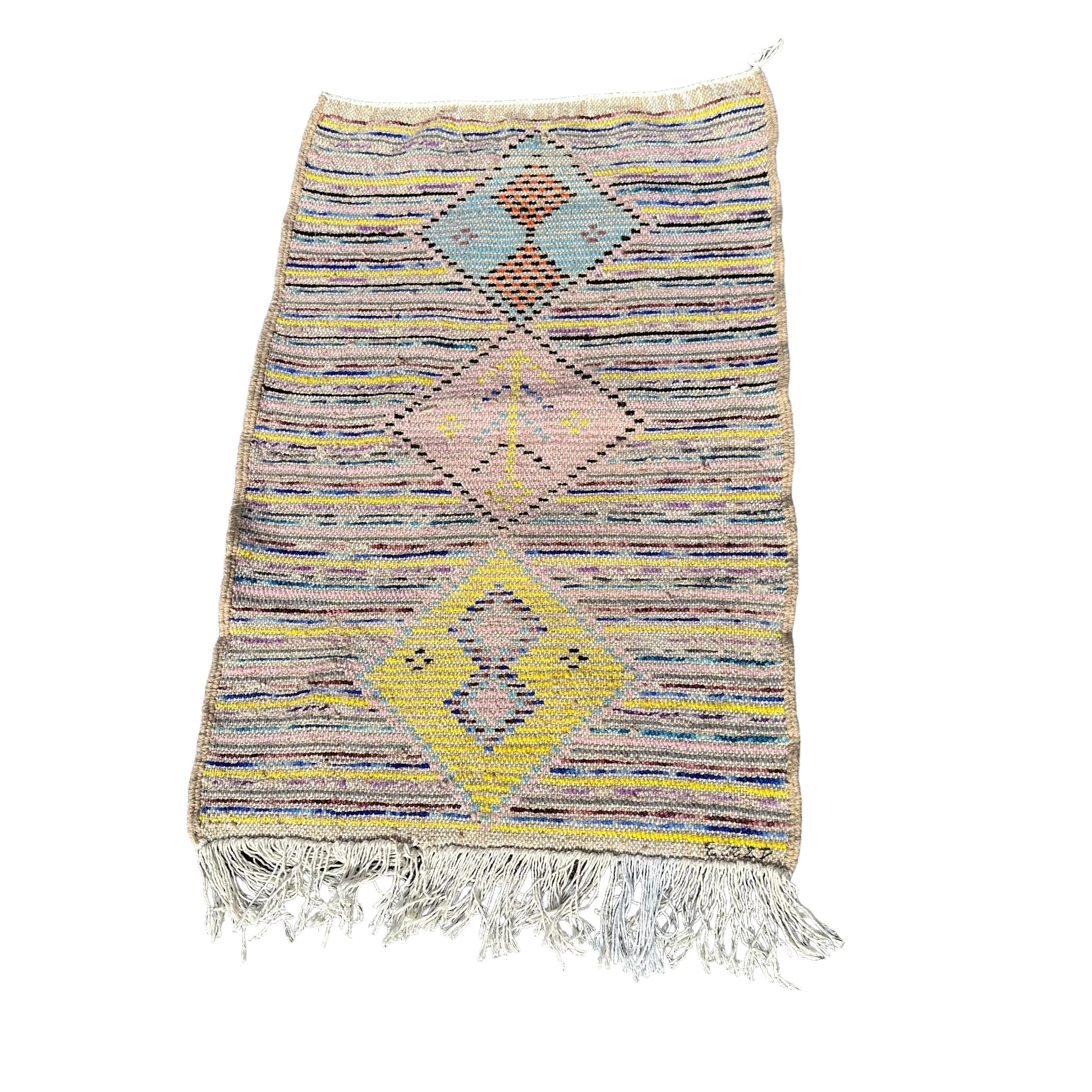 Triple Diamond - Azilal Colourful Moroccan Rug