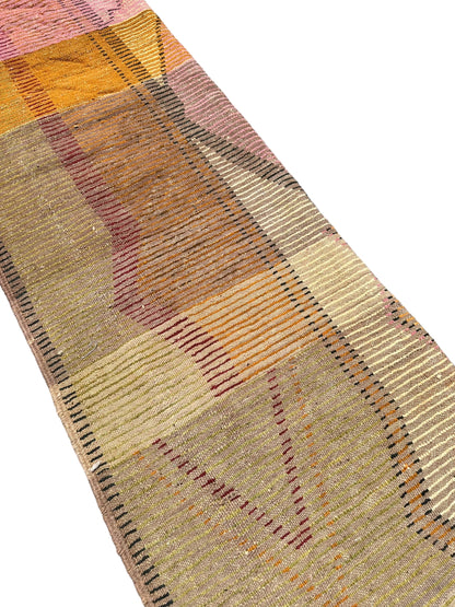 Outlined - Boujad Natural Moroccan Rug