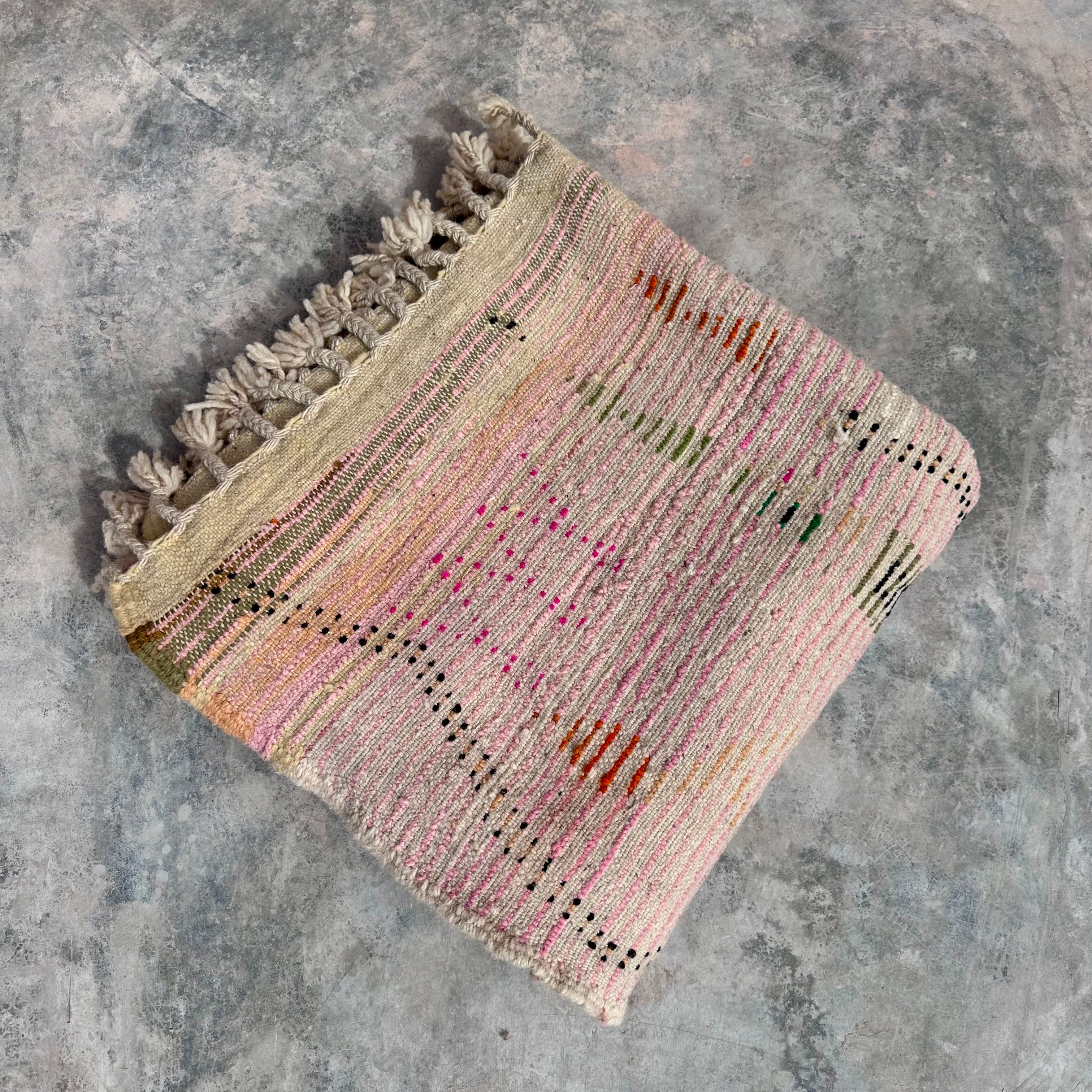 Soft Pinks - Boujad Natural Moroccan Rug