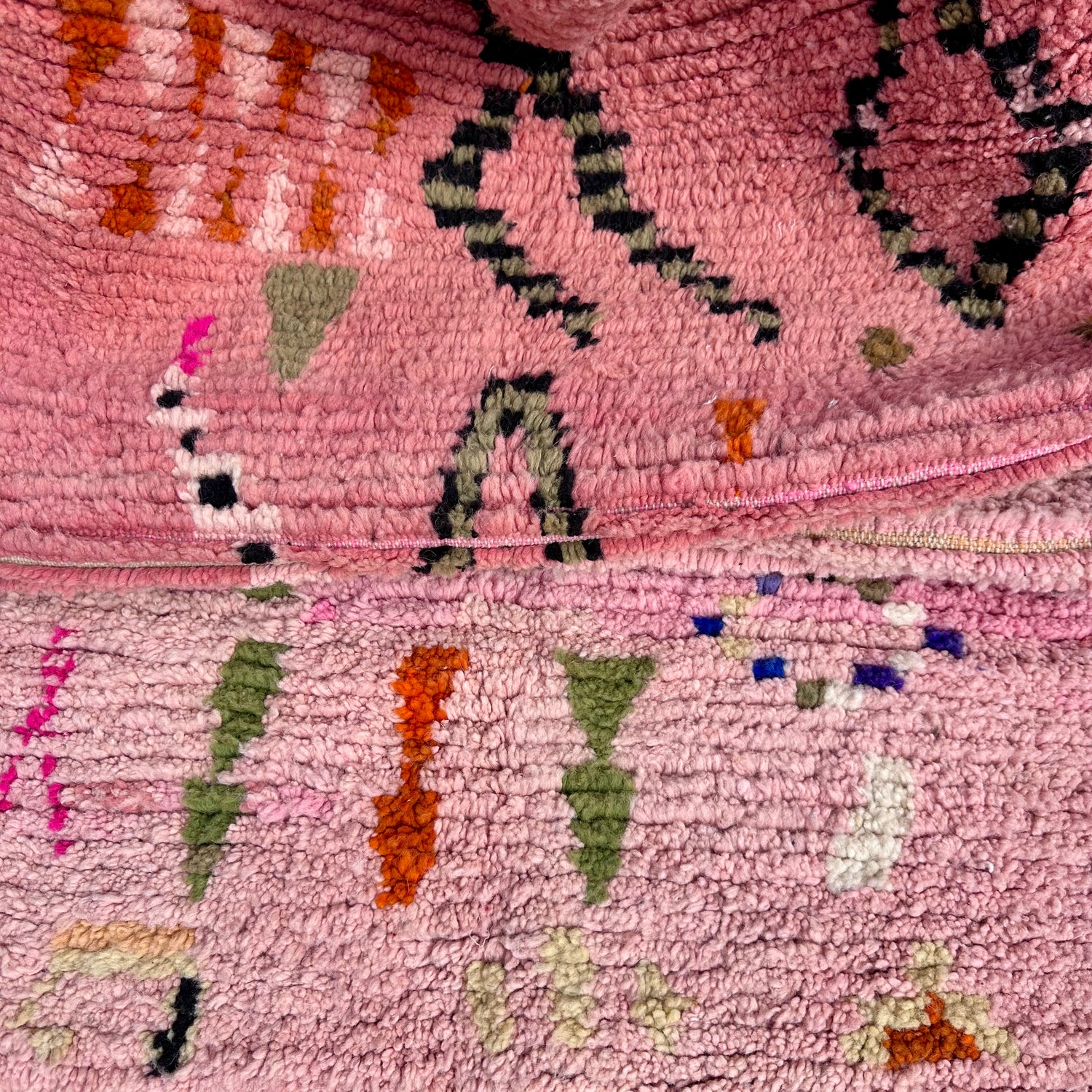Soft Pinks - Boujad Natural Moroccan Rug