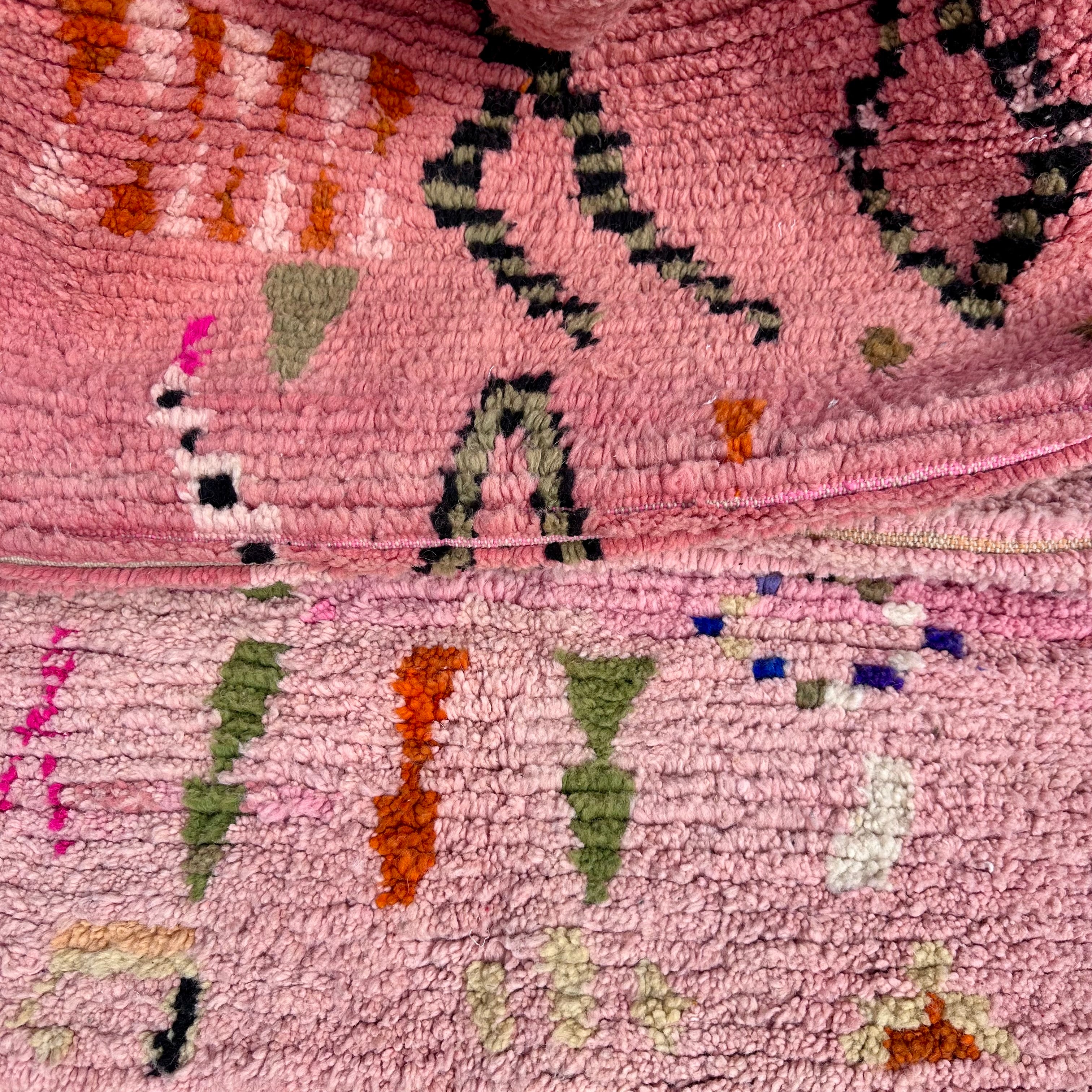 Soft Pinks - Boujad Natural Moroccan Rug