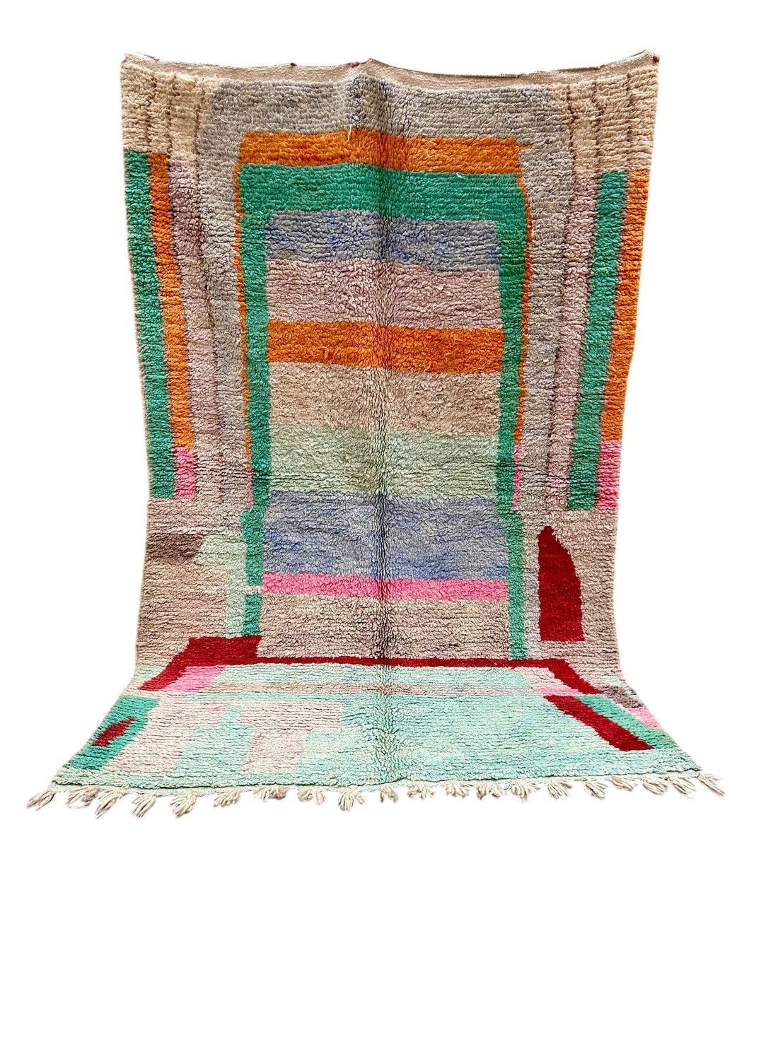 Colour Blocks - Boujad Natural Moroccan Rug