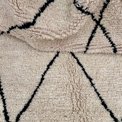 B&amp;W Diamond - Boujad Natural Moroccan Rug