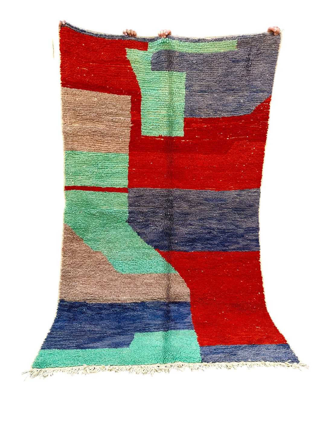 Hop Scotch- Boujad Natural Moroccan Rug