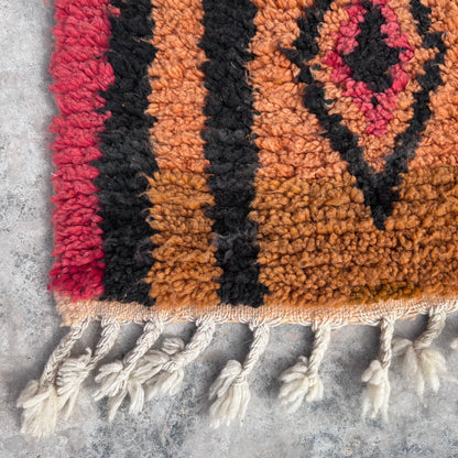 Retro Fire - Boujad Natural Moroccan Rug