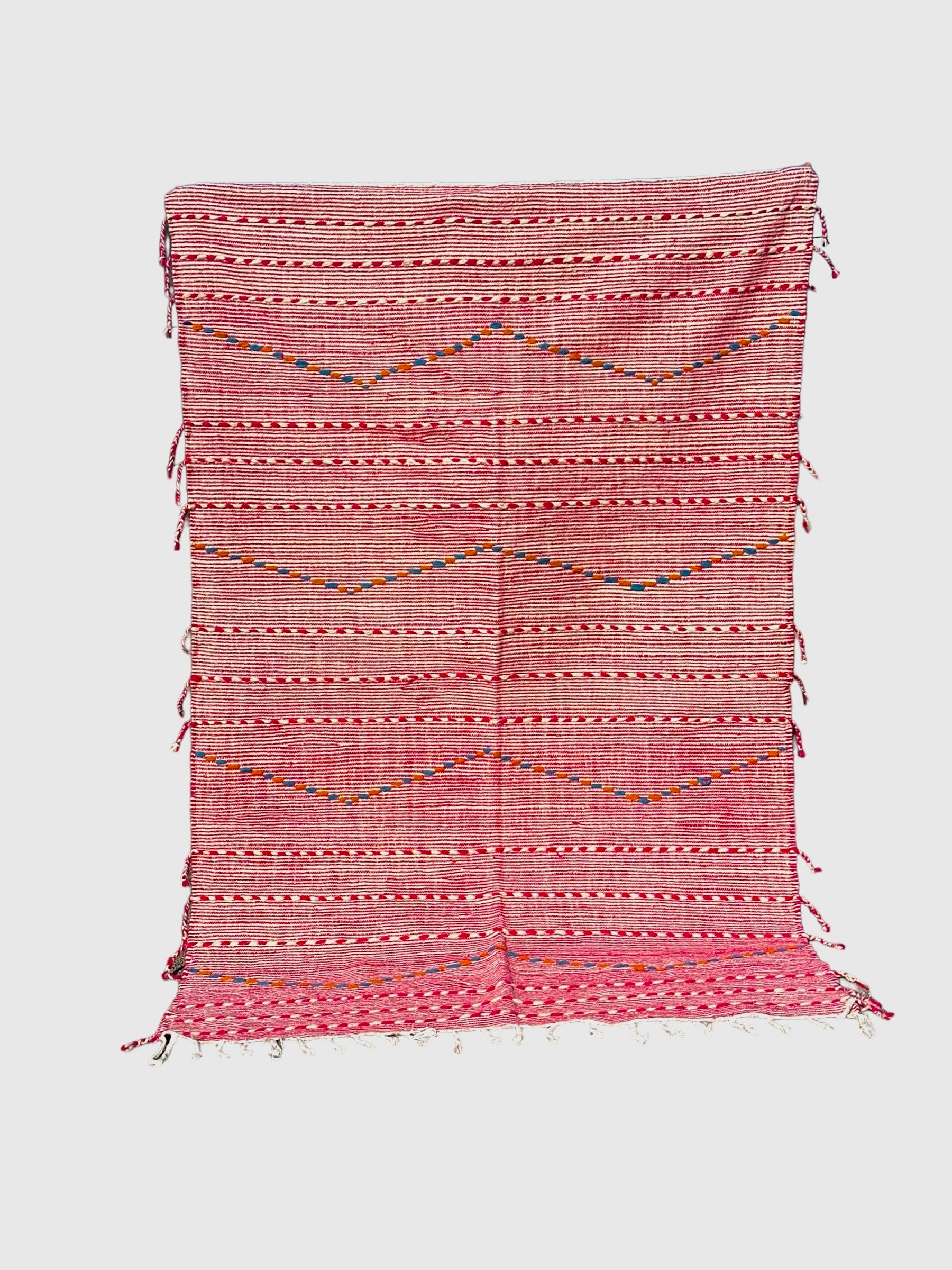 Pink Play - Kilim Flat Weave Moroccan Rug