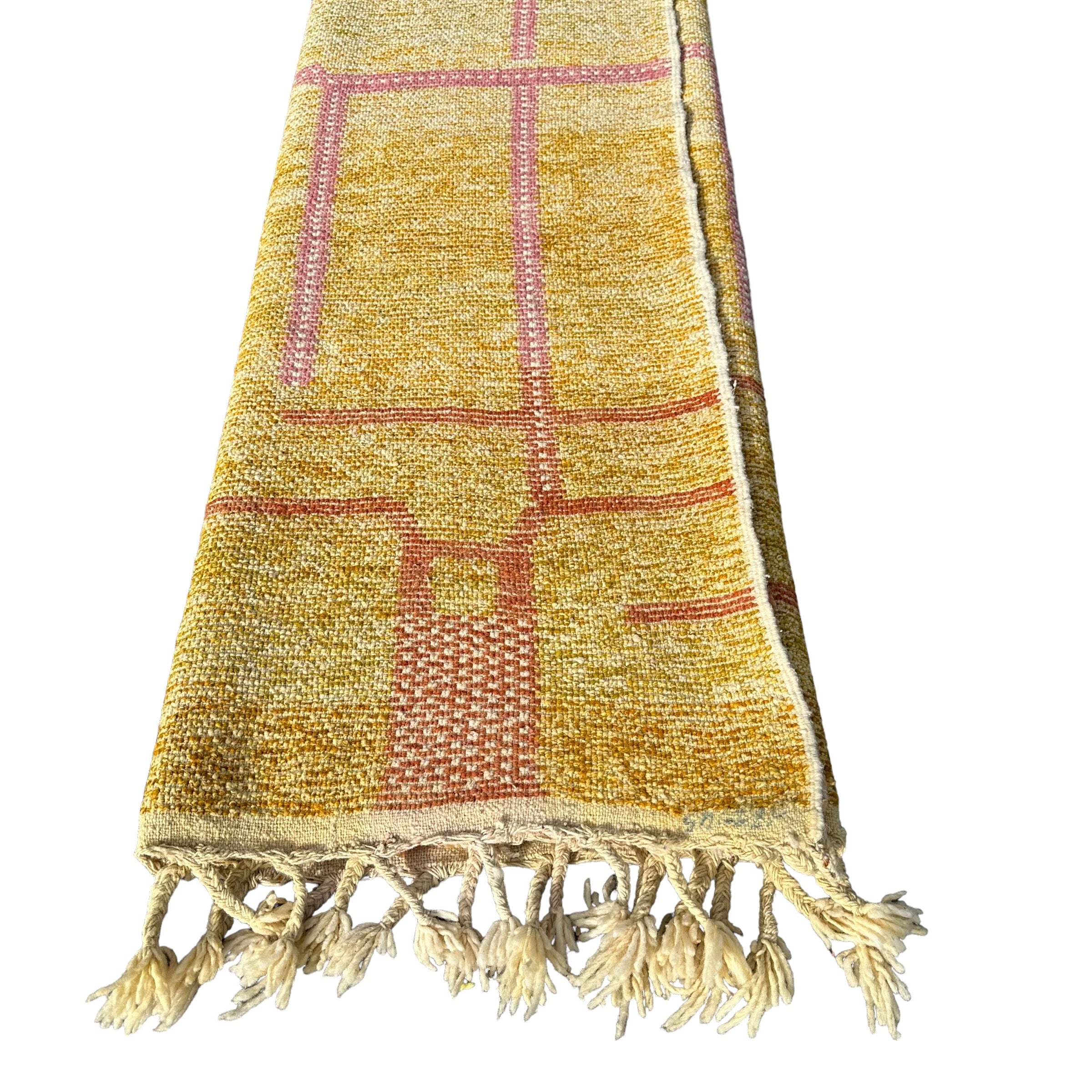 Golden Pink Ladders - Beni Ourain Premium Moroccan Rug