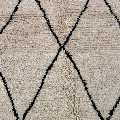 B&amp;W Diamond - Boujad Natural Moroccan Rug
