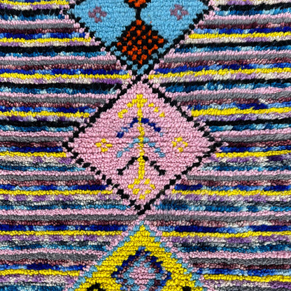 Triple Diamond - Azilal Colourful Moroccan Rug