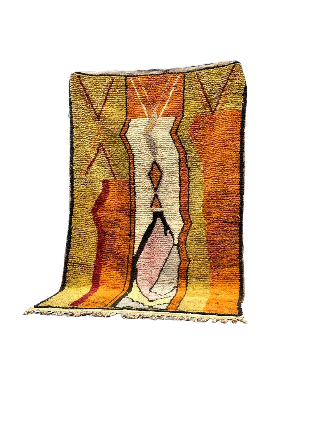 Outlined - Boujad Natural Moroccan Rug