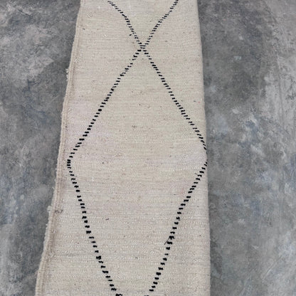 B&amp;W Diamond - Boujad Natural Moroccan Rug