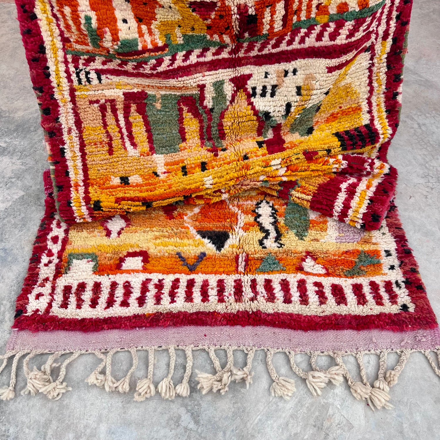 Vintage vs Modern Chapters - Boujad Natural Moroccan Rug