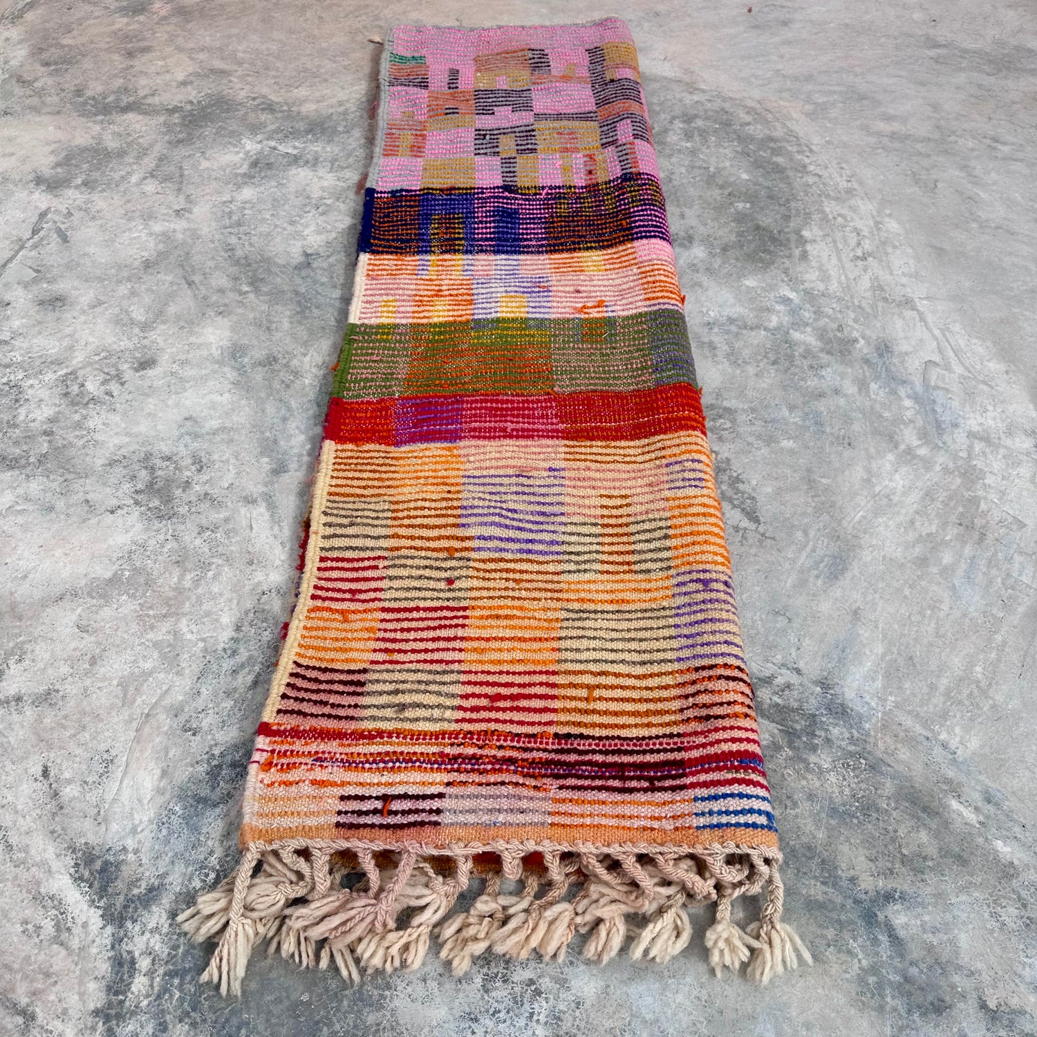 Blocks of Love - Boujad Natural Moroccan Rug