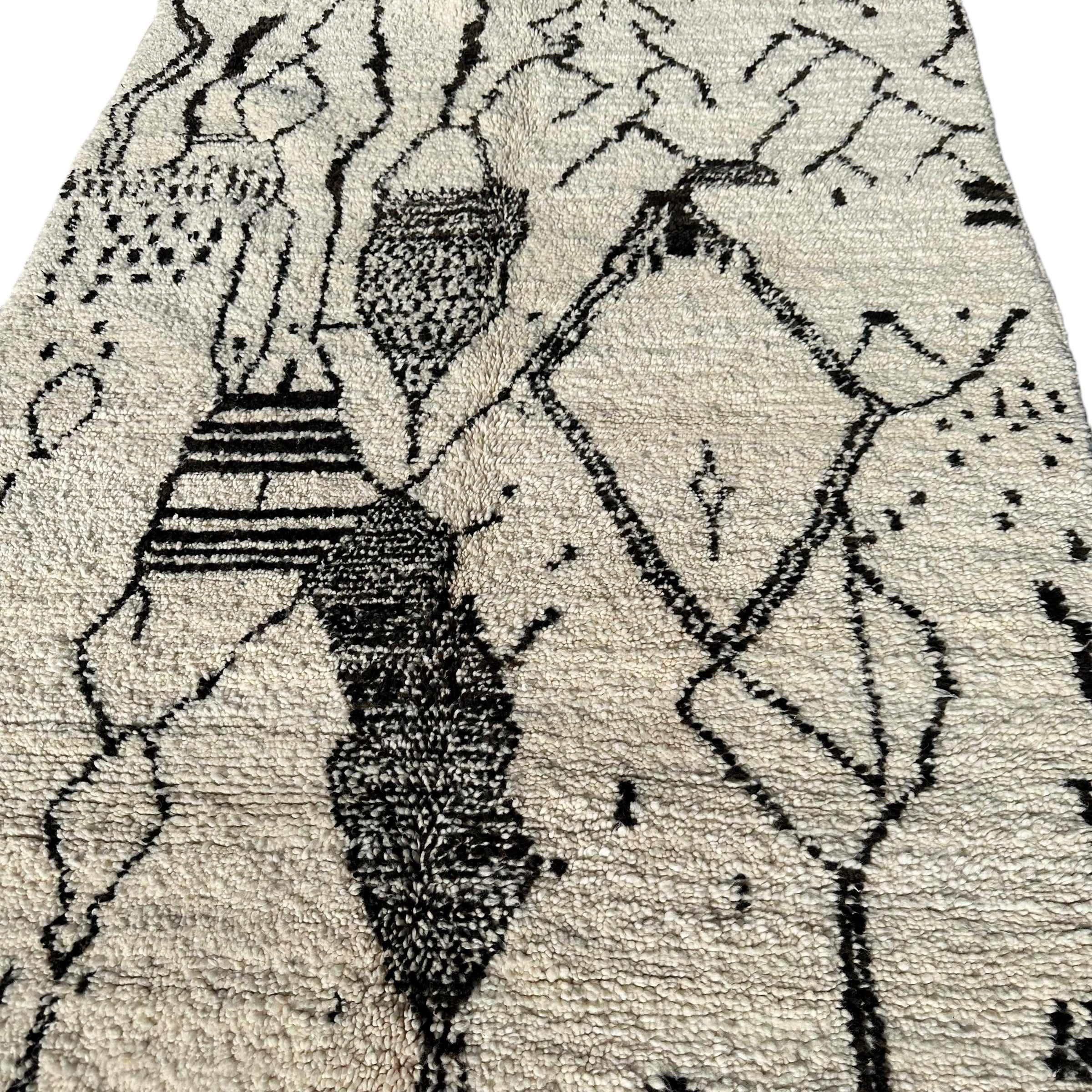 B&amp;W Nature - Beni Ourain Premium Moroccan Rug