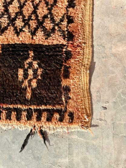 Small Silky - Vintage Authentic Moroccan Rug